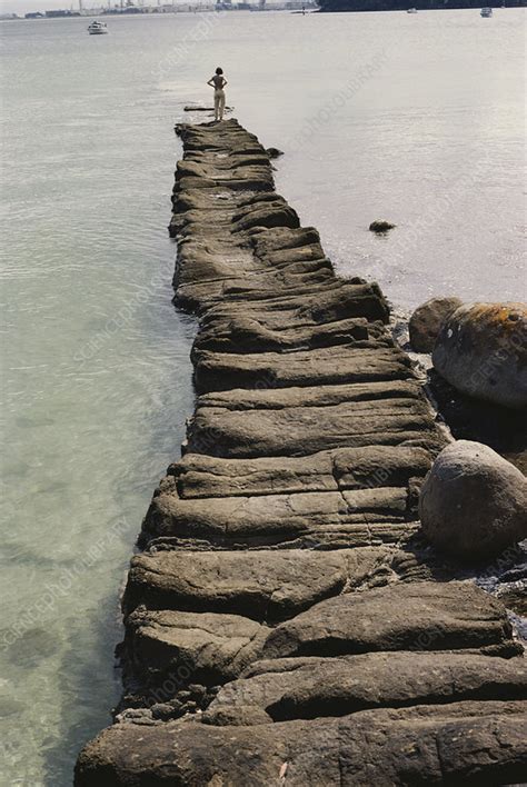 Natural Jetty Formed By Igneous Rock Stock Image C0092259