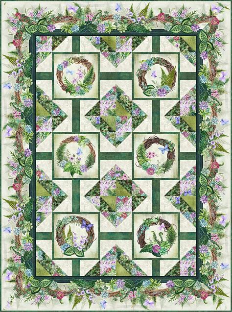 In The Beginning Botanical By Jason Yenter Kit Ibfbl Botanical Quilt