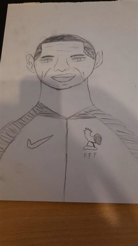 My drawing of Kylian Mbappe (It’s realistic) : r/soccercirclejerk