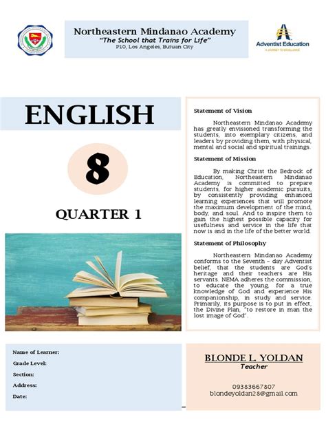 st quarter  english    books bibliography