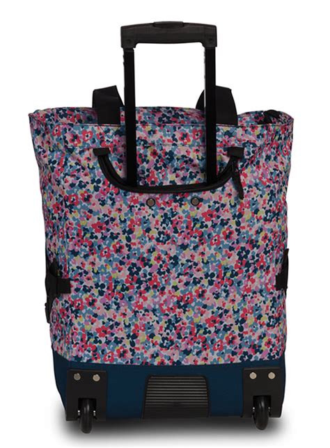 Torba na kółkach na zakupy Punta Wheel Print multi coloured navy