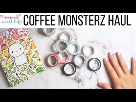 THECOFFEEMONSTERZCO WASHI STAMPS HAUL A Planner Haul YouTube