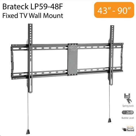 lp  fixed large tv wall mount   slim  profile