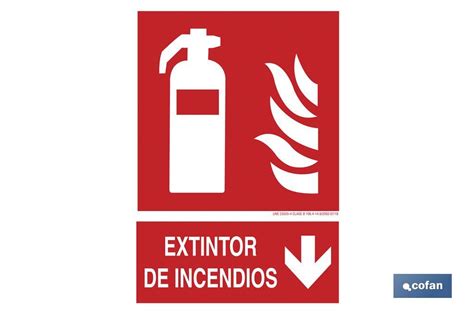 Extintor De Incendios Pictograma Texto Cofan