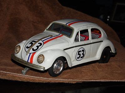 S Taiyo Tin Herbie The Love Bug Bump N Go Vw Beetle Bug Toy