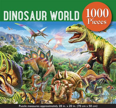 Dinosaur World 1000 Piece Jigsaw Puzzle – Peter Pauper Press