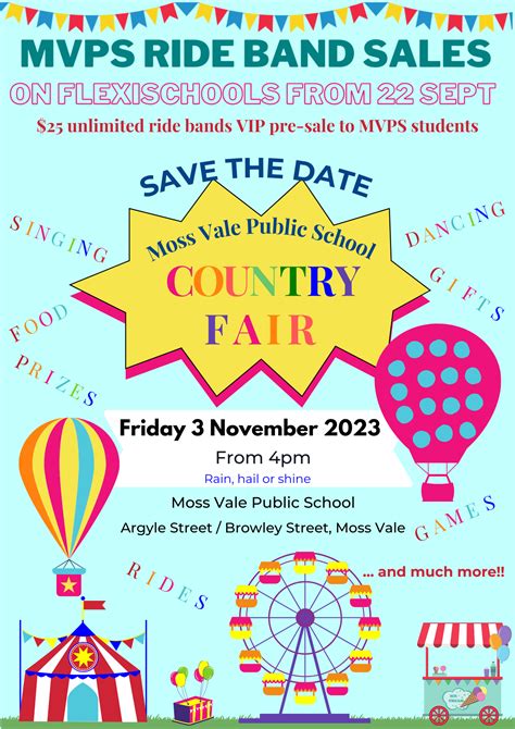 Roll Up Roll Up Its The Country Fair — Moss Vale Public School P And C