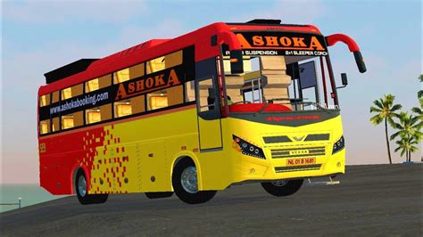 Ashoka Travels Veera V Bus Livery For Bussid Ibs Gaming Youtube