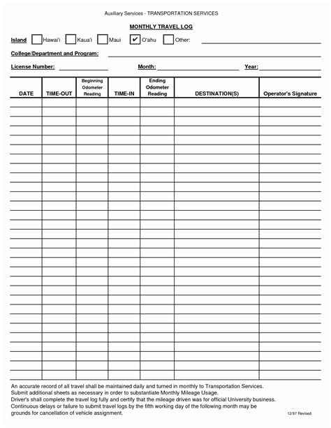 Driver Trip Sheet Template Elegant 25 Of Student Driving Log Template