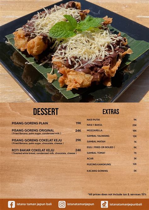 Menu Taman Jepun Cafe Resto Rasa Lezat Kualitas Terbaik