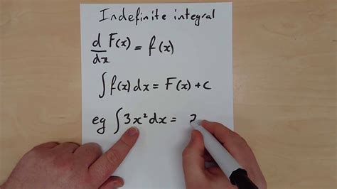 Fundamental Theorem Of Calculus Part 2 Indefinite Integrals Youtube