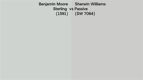 Benjamin Moore Sterling 1591 Vs Sherwin Williams Passive Sw 7064