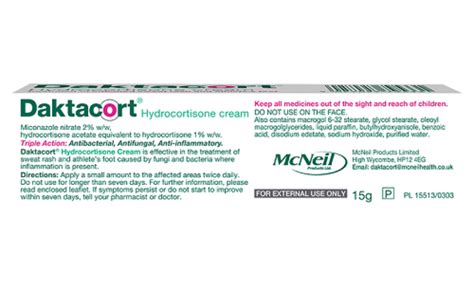 Daktacort Hydrocortisone Cream 15g Pharmacysaver