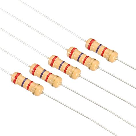 Patikil W Resistors Kit Pack Values Carbon Film Resistors