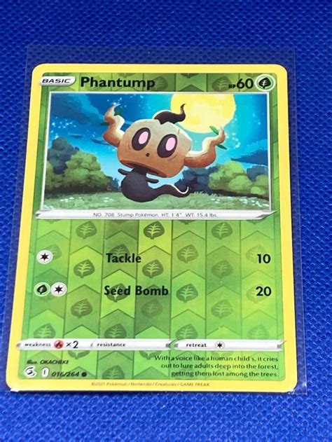 Pokemon Fusion Strike Phantump 016 264 Reverse Holo Kaufen Auf