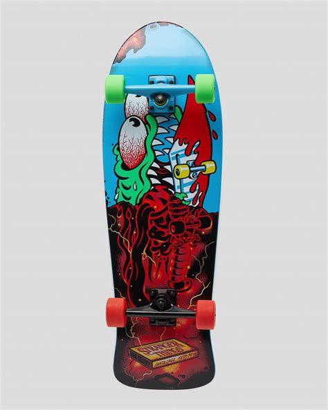 Shop Santa Cruz Stranger Things Meek Slasher 101 Cruiser Skateboard