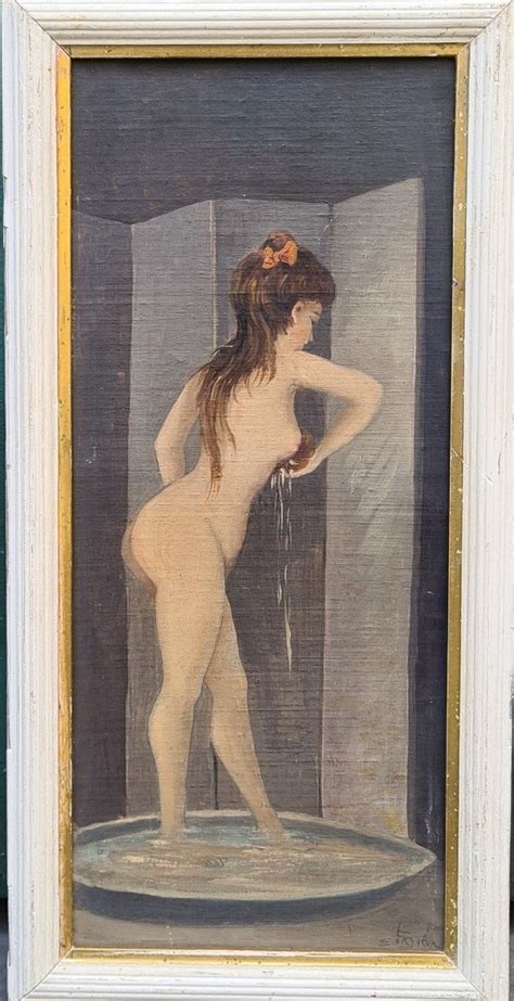 Proantic Naked Painting At Her Toilet