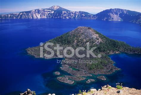 Wizard Island In Crater Lake Stock Photo | Royalty-Free | FreeImages