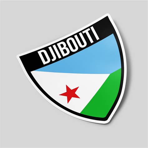 Djibouti Shield Flag Gostickme