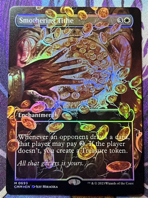 Smothering Tithe Cmm Full Art Foil Bootleg Mage