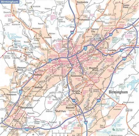 City Center Map of Birmingham - MapSof.net