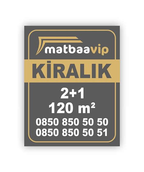 Satılık Kiralık İlanı | Matbaa Vip