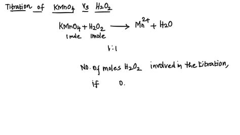 SOLVED Assume That The Molarity Of The Standardized KMnO4 Solution Is