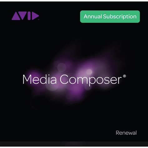 Avid Media Composer 1 Year Subscription Renewal Updates Support