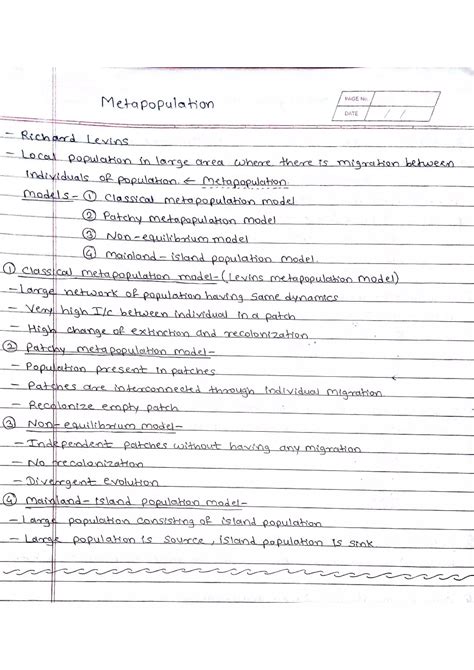 Metapopulation Models | PDF