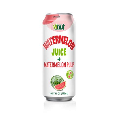 Refreshing And Hydrating Watermelon Juice With Pulp Vinut