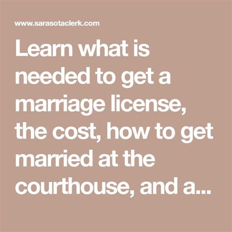 Learn What Is Needed To Get A Marriage License The Cost How To Get