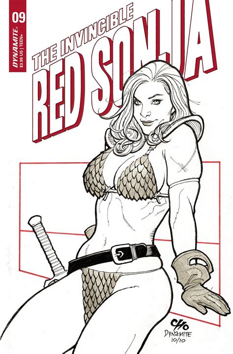 Invincible Red Sonja 9 Cover D Variant Frank Cho Outrage Cover