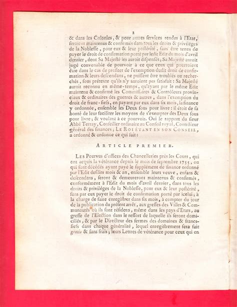 ARREST DU CONSEIL D ÉTAT DU ROI PORTANT réglement en faveur des