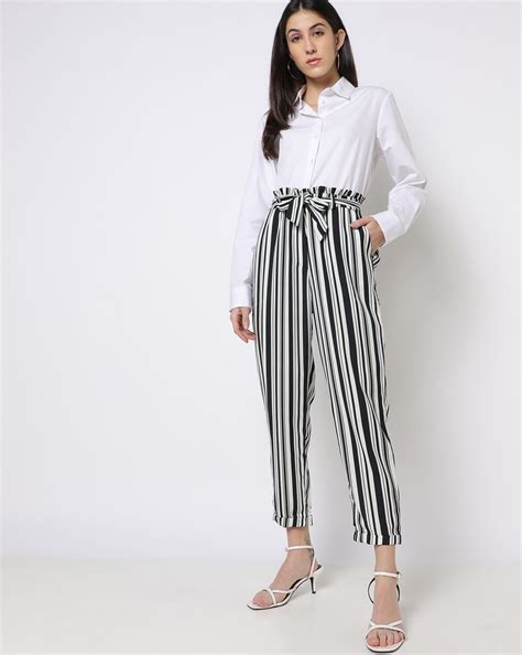 Discover More Than 83 Formal Striped Trousers Womens Vn