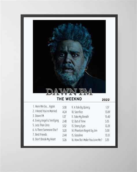 The Weeknd Dawn Fm Album Poster The Weeknd Album The Weeknd Album