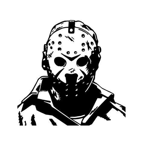 Jason Voorhees Friday The 13th Vinyl Decal Sticker Etsy