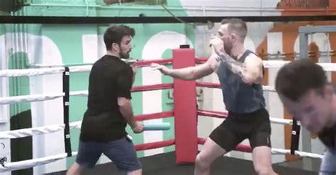 Conor McGregor steps up boxing training ahead of Floyd Mayweather £500m ...