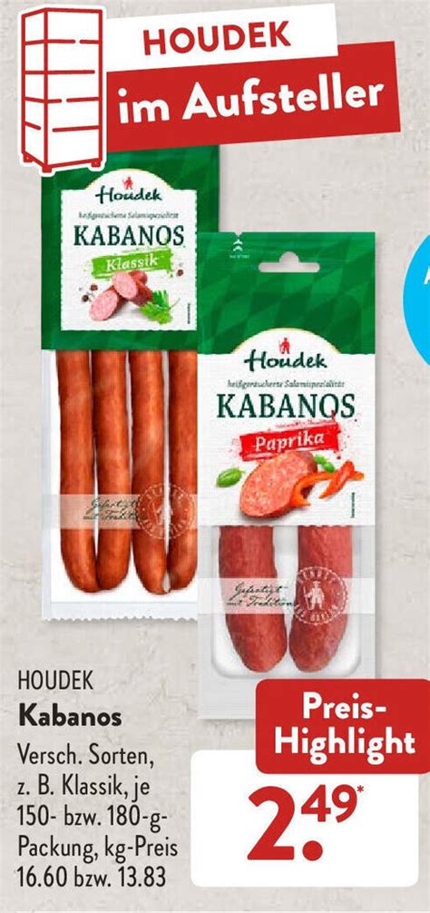 Houdek Kabanos G Packung Angebot Bei Aldi S D