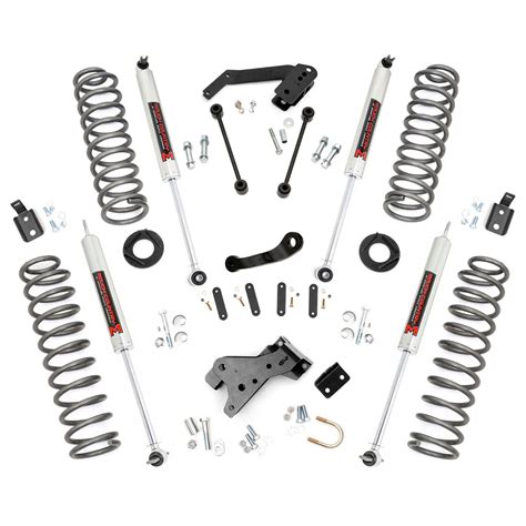 4 Rough Country Suspension Lift Kit Jeep Wrangler Jk 4wd 2007 2017