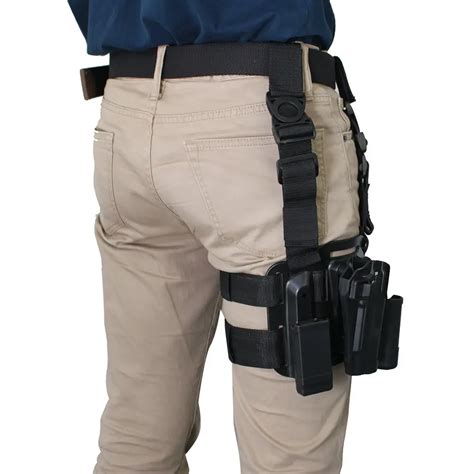 Left Right Hand Quick Tactical Military Thigh Leg Holster Set W Magazine Pouch For Glock 17 19