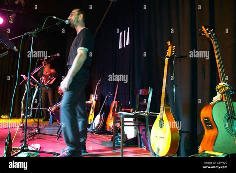 singer  stage stock photo alamy