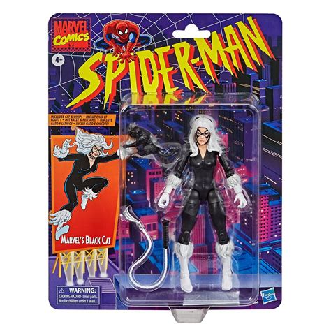 Spider-Man Retro Marvel Legends Black Cat 6-Inch Action Figure - Exclusive