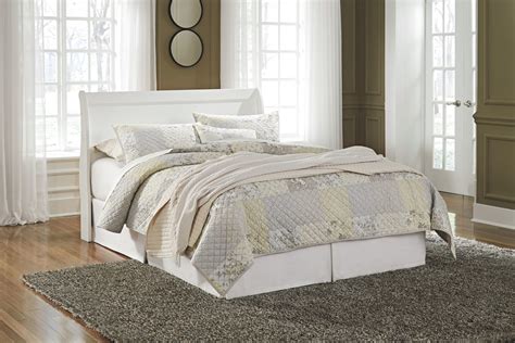 Ashley Furniture - Anarasia - White - Queen Sleigh Headboard With Bolt ...