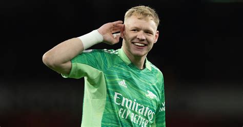 Arsenal Goalkeeper Aaron Ramsdale During Their Victory Over