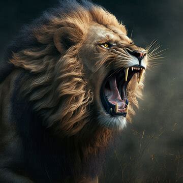 Roaring Male Lion Wallpaper