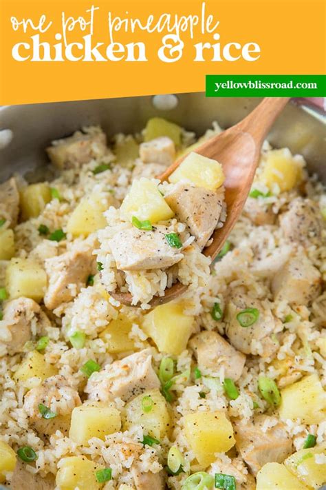 One Pot Pineapple Chicken And Rice