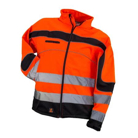 SFHV O Jacheta Softshell Reflectorizanta HI VIS Rezistenta La Ploaie