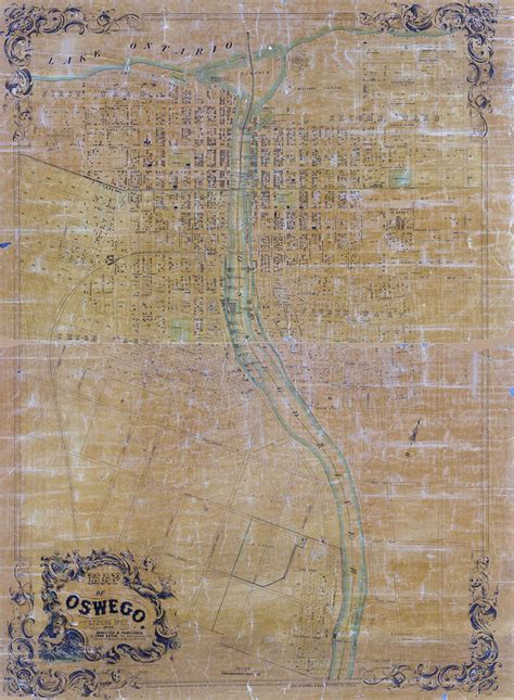 1851 Map of Oswego Oswego County New York - Etsy