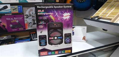 Rechargeable Bluetooth Speaker System With LED Lights - toptoolsmachineries