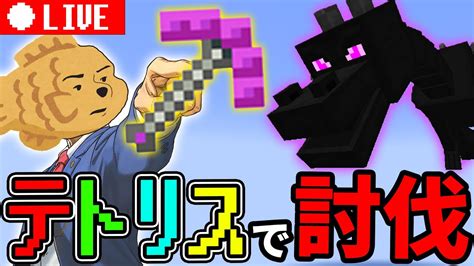 【参加型】テトリスのアイテムと視聴者を使ってエンドラ討伐するぞ！！！【マインクラフトminecraft】 Youtube